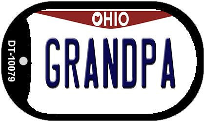 Grandpa Ohio Novelty Metal Dog Tag Necklace DT-10079