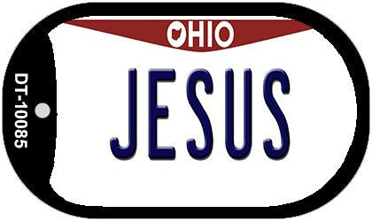 Jesus Ohio Novelty Metal Dog Tag Necklace DT-10085
