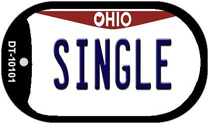 Single Ohio Novelty Metal Dog Tag Necklace DT-10101