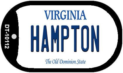 Hampton Virginia Novelty Metal Dog Tag Necklace DT-10112