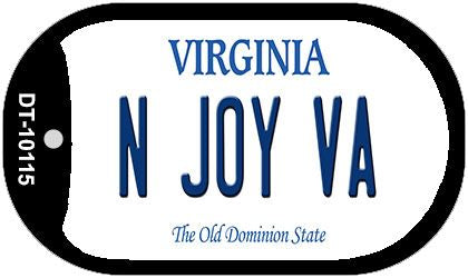 N Joy VA Virginia Novelty Metal Dog Tag Necklace DT-10115