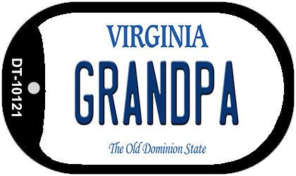 Grandpa Virginia Novelty Metal Dog Tag Necklace DT-10121