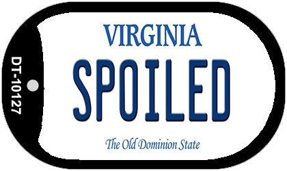 Spoiled Virginia Novelty Metal Dog Tag Necklace DT-10127