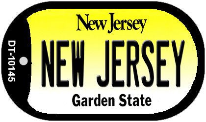 New Jersey Novelty Metal Dog Tag Necklace DT-10145