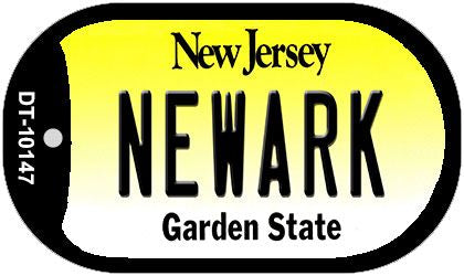 Newark New Jersey Novelty Metal Dog Tag Necklace DT-10147