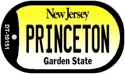 Princeton New Jersey Novelty Metal Dog Tag Necklace DT-10151