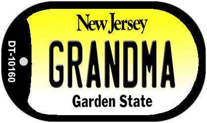 Grandma New Jersey Novelty Metal Dog Tag Necklace DT-10160