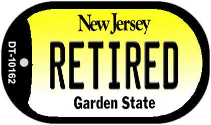 Retired New Jersey Novelty Metal Dog Tag Necklace DT-10162