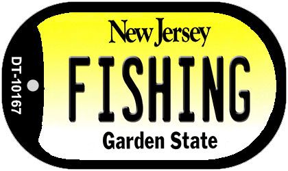 Fishing New Jersey Novelty Metal Dog Tag Necklace DT-10167