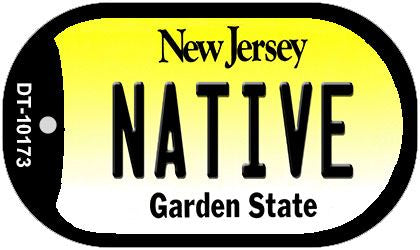 Native New Jersey Novelty Metal Dog Tag Necklace DT-10173