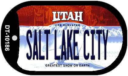 Salt Lake City Utah Novelty Metal Dog Tag Necklace DT-10186