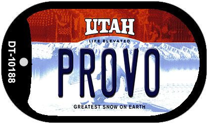 Provo Utah Novelty Metal Dog Tag Necklace DT-10188