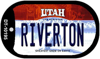 Riverton Utah Novelty Metal Dog Tag Necklace DT-10195