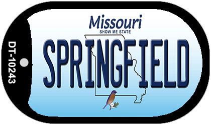 Springfield Missouri Novelty Metal Dog Tag Necklace DT-10243