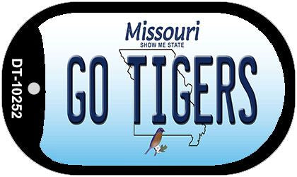 Go Tigers Missouri Novelty Metal Dog Tag Necklace DT-10252