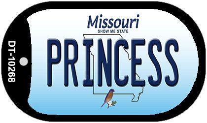 Princess Missouri Novelty Metal Dog Tag Necklace DT-10268