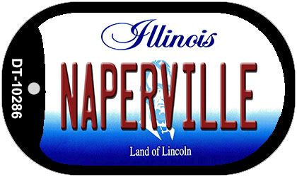 Naperville Illinois Novelty Metal Dog Tag Necklace DT-10286