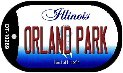 Orland Park Illinois Novelty Metal Dog Tag Necklace DT-10289