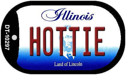 Hottie Illinois Novelty Metal Dog Tag Necklace DT-10297
