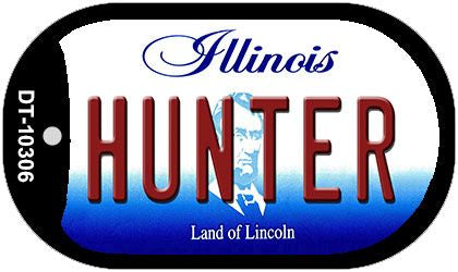 Hunter Illinois Novelty Metal Dog Tag Necklace DT-10306