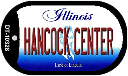 Hancock Center Illinois Novelty Metal Dog Tag Necklace DT-10328