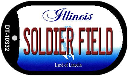 Soldier Field Illinois Novelty Metal Dog Tag Necklace DT-10332