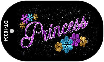 Princess Novelty Metal Dog Tag Necklace DT-10334