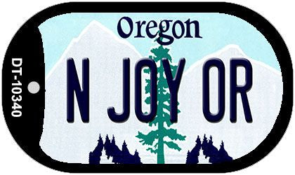 N Joy OR Oregon Novelty Metal Dog Tag Necklace DT-10340