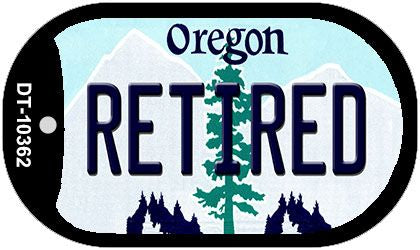 Retired Oregon Novelty Metal Dog Tag Necklace DT-10362