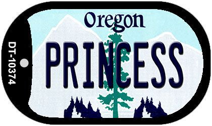 Princess Oregon Novelty Metal Dog Tag Necklace DT-10374