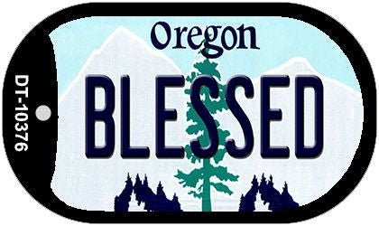 Blessed Oregon Novelty Metal Dog Tag Necklace DT-10376