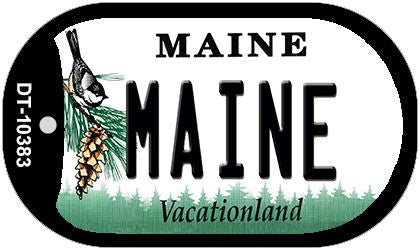 Maine Novelty Metal Dog Tag Necklace DT-10383