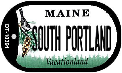 South Portland Maine Novelty Metal Dog Tag Necklace DT-10391