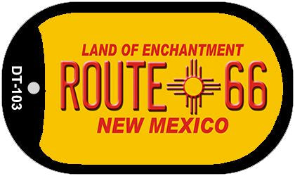 RT 66 New Mexico Novelty Metal Dog Tag Necklace DT-103