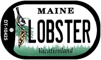 Lobster Maine Novelty Metal Dog Tag Necklace DT-10425