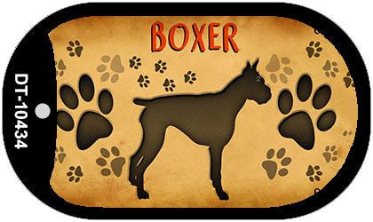 Boxer Novelty Metal Dog Tag Necklace DT-10434