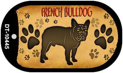 French Bulldog Novelty Metal Dog Tag Necklace DT-10445