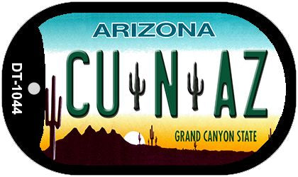 CU N AZ Arizona Novelty Metal Dog Tag Necklace DT-1044