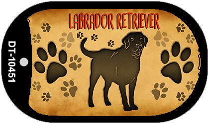 Labrador Retriever Novelty Metal Dog Tag Necklace DT-10451