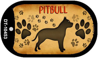 Pitbull Novelty Metal Dog Tag Necklace DT-10453