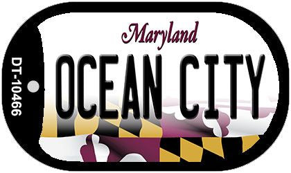 Ocean City Maryland Novelty Metal Dog Tag Necklace DT-10466