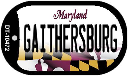 Gaithersbury Maryland Novelty Metal Dog Tag Necklace DT-10472