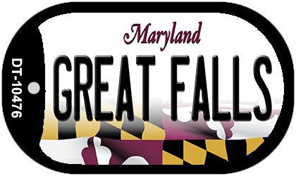 Great Falls Maryland Novelty Metal Dog Tag Necklace DT-10476