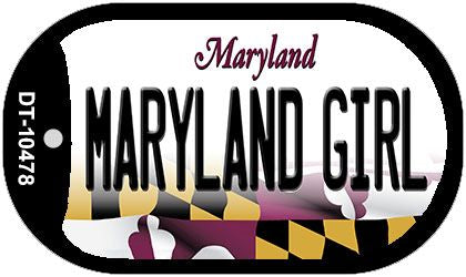 Maryland Girl Maryland Novelty Metal Dog Tag Necklace DT-10478