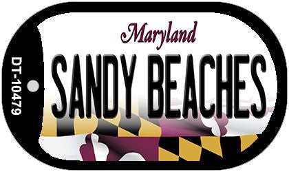 Sandy Beaches Maryland Novelty Metal Dog Tag Necklace DT-10479