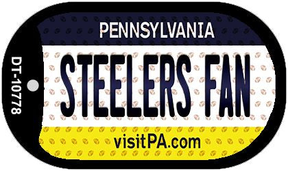 Steelers Fan Pennsylvania Novelty Metal Dog Tag Necklace DT-10778