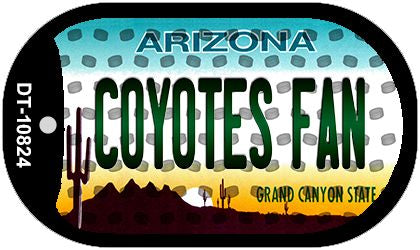 Coyotes Fan Arizona Novelty Metal Dog Tag Necklace DT-10824