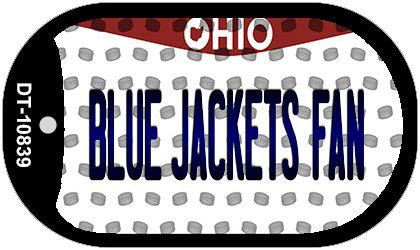 Blue Jackets Fan Ohio Novelty Metal Dog Tag Necklace DT-10839