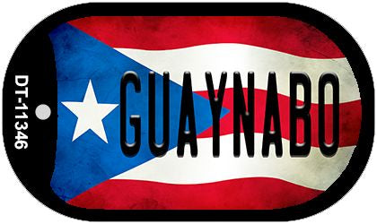 Guaynabo Puerto Rico State Flag Novelty Metal Dog Tag Necklace DT-11346