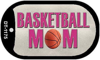 Basketball Mom Novelty Metal Dog Tag Necklace DT-1175
